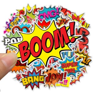 Contains 50 English alphabet stickers for mobile phone refrigerator waterproof stickers explosion cloud luggage laptop scooter waterproof stickers