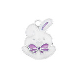 2CM Alloy Cartoon Christmas Halloween Mickey Mermaid Drop Oil Pendant Necklace Bracelet Accessories