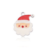 2CM Alloy Cartoon Christmas Halloween Mickey Mermaid Drop Oil Pendant Necklace Bracelet Accessories