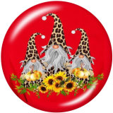 20MM  honeybee  mermaid  Print glass snaps buttons