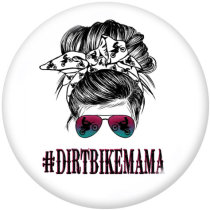 20MM  MAMA   Print  glass  snaps  buttons