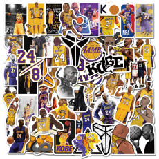 Contains 50 black Mamba Kobe stickers personalized graffiti basketball stickers luggage laptop waterproof stickers
