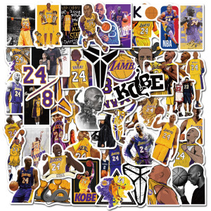 Contains 50 black Mamba Kobe stickers personalized graffiti basketball stickers luggage laptop waterproof stickers