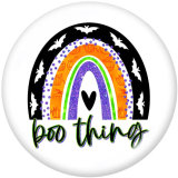 20MM  Halloween   Print  glass  snaps  buttons