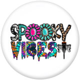 20MM  Halloween   Print  glass  snaps  buttons