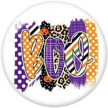 20MM  Halloween   Print  glass  snaps  buttons