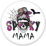 20MM  Halloween   Print  glass  snaps  buttons