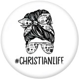 20MM  MAMA   Print  glass  snaps  buttons