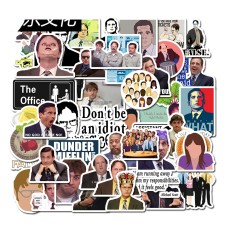 Contains 50 American TV series The Office cartoon stickers Friends stickers Trolley travel suitcase waterproof stickers
