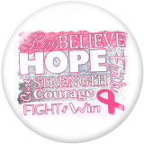 20MM  Ribbon  words  Print  glass  snaps  buttons