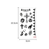 Waterproof and sweatproof funny cartoon pumpkin disposable temporary tattoo paper Halloween waterproof tattoo sticker
