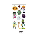 Waterproof and sweatproof funny cartoon pumpkin disposable temporary tattoo paper Halloween waterproof tattoo sticker
