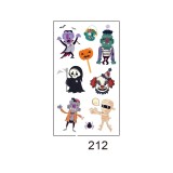 Waterproof and sweatproof funny cartoon pumpkin disposable temporary tattoo paper Halloween waterproof tattoo sticker