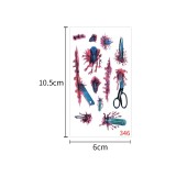 Waterproof and sweatproof funny cartoon pumpkin disposable temporary tattoo paper Halloween waterproof tattoo sticker