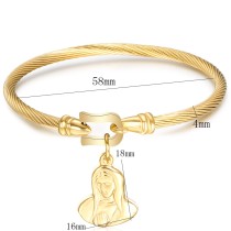 Stainless steel horseshoe buckle bracelet stainless steel mother bracelet
