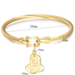 Stainless steel horseshoe buckle bracelet stainless steel mother bracelet