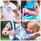 Waterproof and sweatproof funny cartoon pumpkin disposable temporary tattoo paper Halloween waterproof tattoo sticker