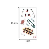 Waterproof and sweatproof funny cartoon pumpkin disposable temporary tattoo paper Halloween waterproof tattoo sticker