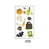 Waterproof and sweatproof funny cartoon pumpkin disposable temporary tattoo paper Halloween waterproof tattoo sticker