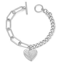 Temperament all-match bracelet stainless steel wings love ladies bracelet