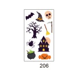 Waterproof and sweatproof funny cartoon pumpkin disposable temporary tattoo paper Halloween waterproof tattoo sticker