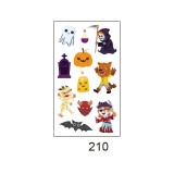 Waterproof and sweatproof funny cartoon pumpkin disposable temporary tattoo paper Halloween waterproof tattoo sticker