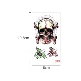 Waterproof and sweatproof funny cartoon pumpkin disposable temporary tattoo paper Halloween waterproof tattoo sticker