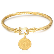 Stainless steel horseshoe buckle bracelet