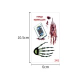 Waterproof and sweatproof funny cartoon pumpkin disposable temporary tattoo paper Halloween waterproof tattoo sticker