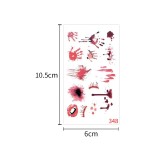 Waterproof and sweatproof funny cartoon pumpkin disposable temporary tattoo paper Halloween waterproof tattoo sticker