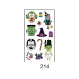 Waterproof and sweatproof funny cartoon pumpkin disposable temporary tattoo paper Halloween waterproof tattoo sticker