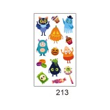 Waterproof and sweatproof funny cartoon pumpkin disposable temporary tattoo paper Halloween waterproof tattoo sticker