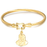 Stainless steel horseshoe buckle bracelet stainless steel mother bracelet