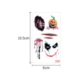Waterproof and sweatproof funny cartoon pumpkin disposable temporary tattoo paper Halloween waterproof tattoo sticker