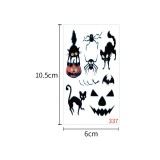 Waterproof and sweatproof funny cartoon pumpkin disposable temporary tattoo paper Halloween waterproof tattoo sticker