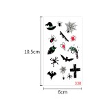 Waterproof and sweatproof funny cartoon pumpkin disposable temporary tattoo paper Halloween waterproof tattoo sticker