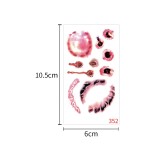 Waterproof and sweatproof funny cartoon pumpkin disposable temporary tattoo paper Halloween waterproof tattoo sticker