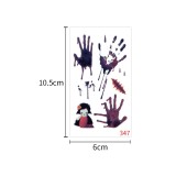 Waterproof and sweatproof funny cartoon pumpkin disposable temporary tattoo paper Halloween waterproof tattoo sticker