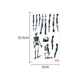 Waterproof and sweatproof funny cartoon pumpkin disposable temporary tattoo paper Halloween waterproof tattoo sticker