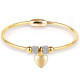 Heart-shaped magnet clasp stainless steel bracelet
