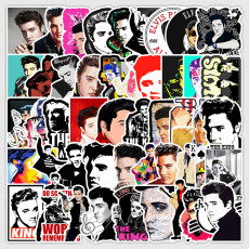 51 Elvis Elvis Graffiti Stickers Luggage Laptop Car Phone Decoration Waterproof Stickers