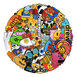 54 non-repetitive DREW luggage stickers cartoon car dead flying bicycle ceramic cup waterproof stickers