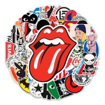 57 non-repetitive tide brand joint waterproof stickers, luggage refrigerator stickers waterproof stickers