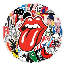 57 non-repetitive tide brand joint waterproof stickers, luggage refrigerator stickers waterproof stickers