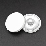 20mm metal multicolor flat surface silver plated snap charms Multicolor