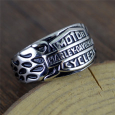 New personality creative shield domineering motorcycle Harley men's ring