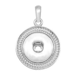 snap Silver  Pendant  fit 20MM snaps style jewelry