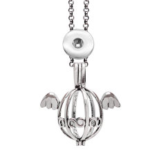 love Necklace With accessories silver  fit 20MM chunks  chain  snaps jewelry
