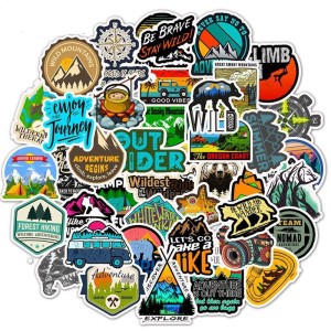 50 outdoor travel personalized graffiti stickers stickers Amazon hot luggage bicycle skateboard waterproof stickers