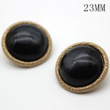 23MM metal buckle opal silver plated snap charms